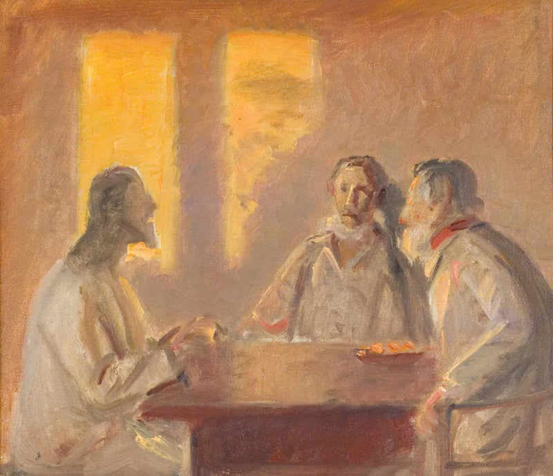 Cristo en Emaús - Michael Peter Ancher