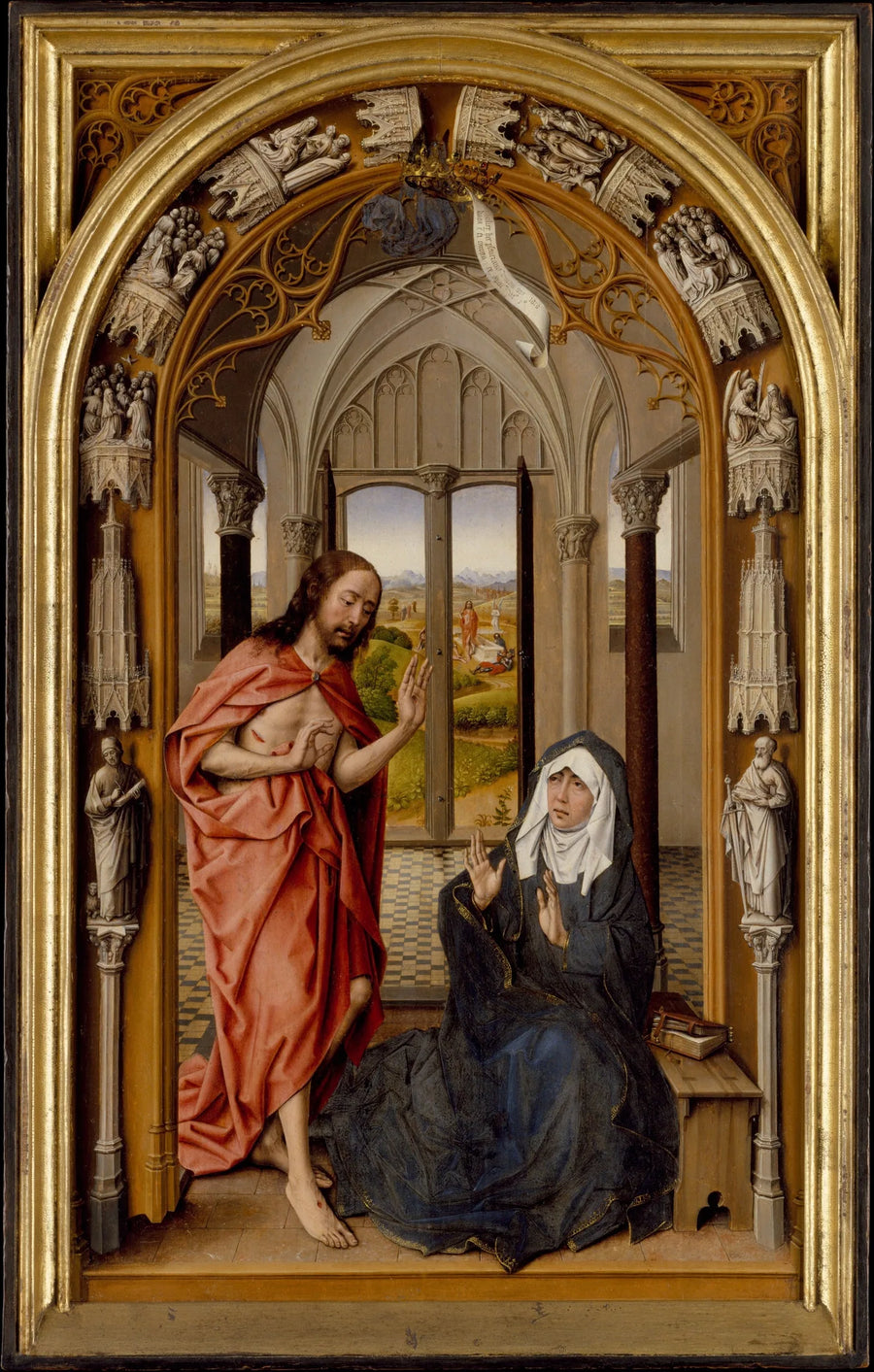 El Cristo que aparece a su madre - Juan de Flandes
