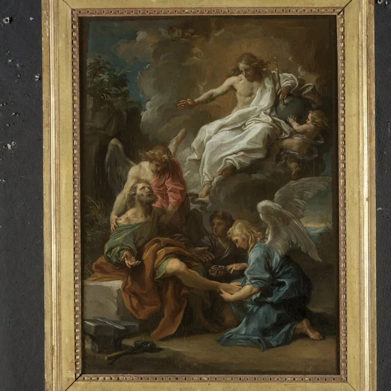 El Cristo que aparece a san Ampelio - Pompeo Batoni