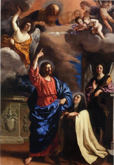 El Cristo que aparece a Santa Teresa - Guercino