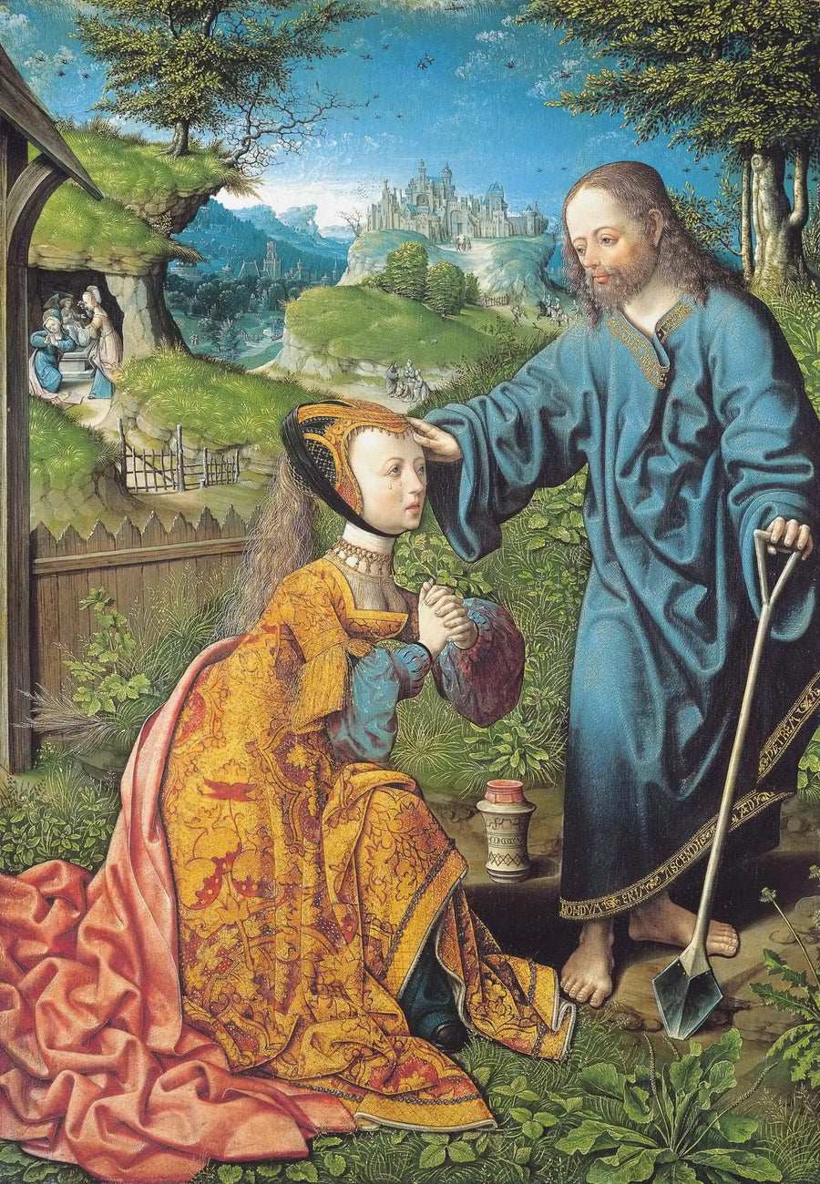 El Cristo que aparece como jardinero a María Magdalena - Jacob Cornelisz van Oostsanen