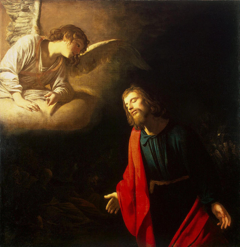 El Cristo en el huerto de Getsemaní (La agonía en el huerto) - Gerrit van Honthorst
