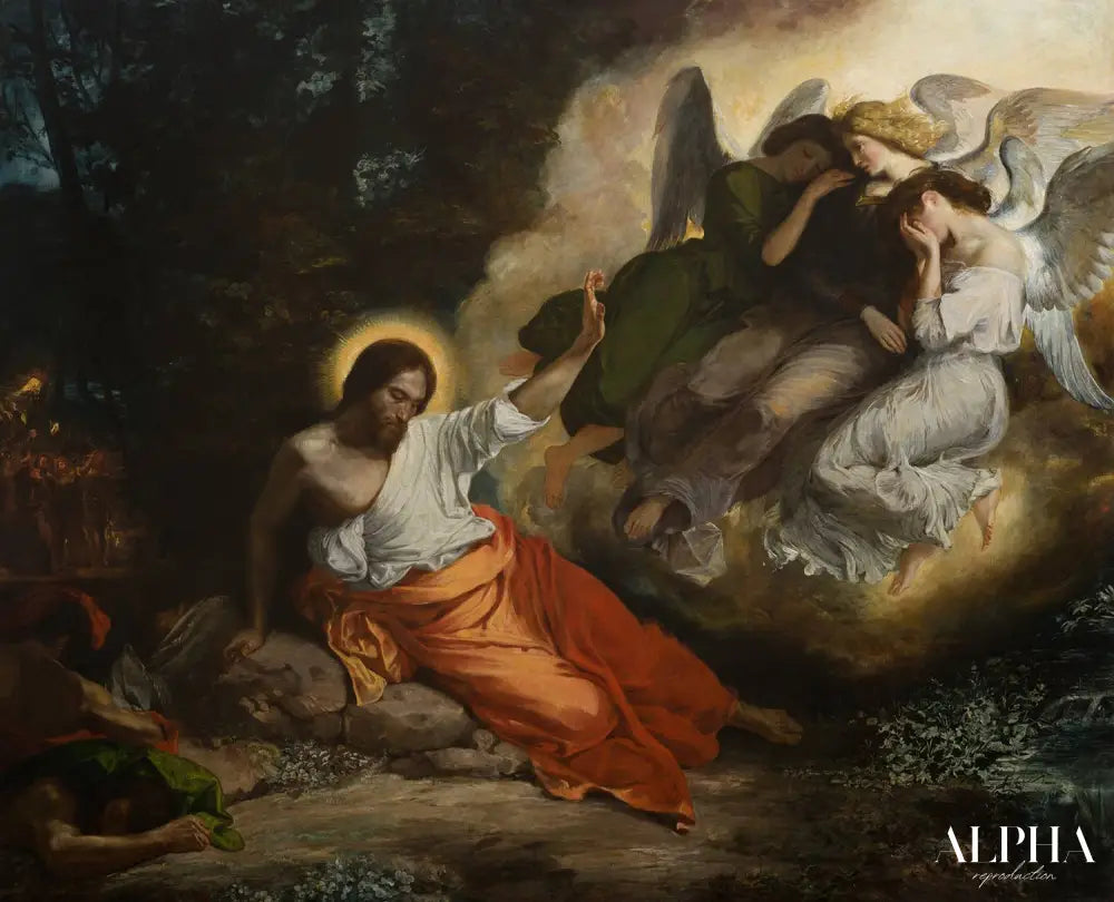 Le Christ au Jardin des Oliviers - Eugène Delacroix - Reproductions de tableaux et peintures haut de gamme