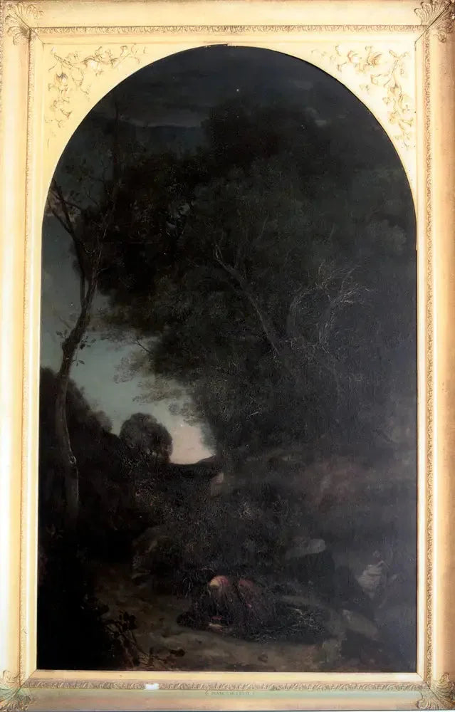 El Cristo en el Huerto de los Olivos - Jean-Baptiste Camille Corot