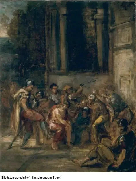 El Cristo en el pretorio - Eugène Delacroix
