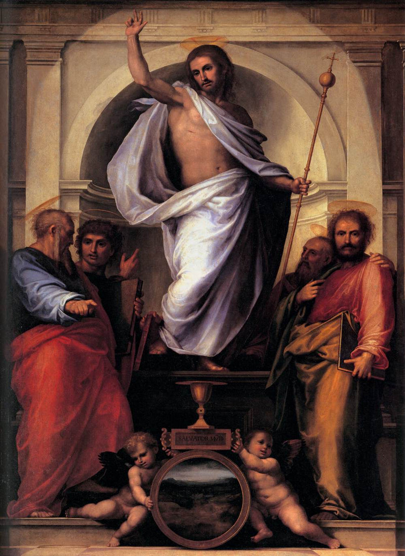 El Cristo con los cuatro evangelistas - Fra Bartolomeo
