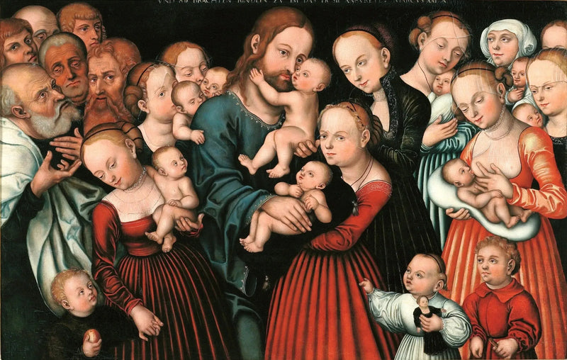 El Cristo bendiciendo a los niños - Lucas Cranach el Viejo