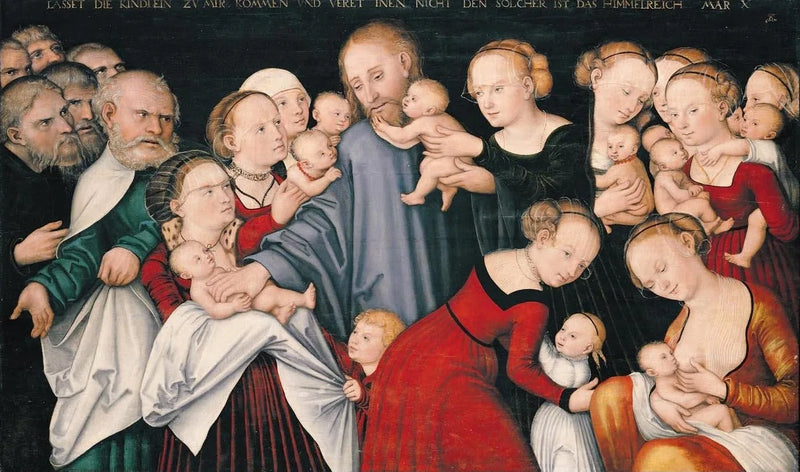El Cristo bendiciendo a los niños - Lucas Cranach el Viejo