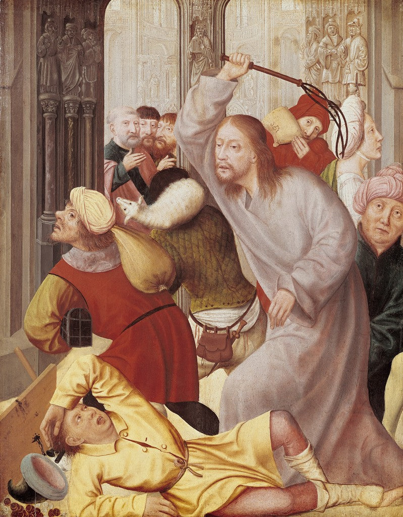 El Cristo expulsando a los vendedores del templo. - Quentin Metsys
