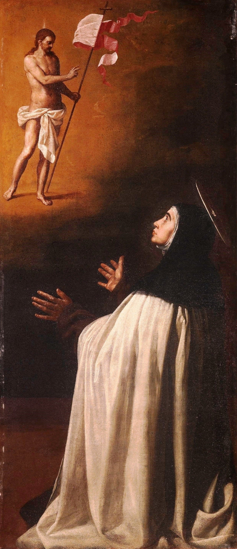 El Cristo crucificado aparece a Santa Teresa - Alonso Cano