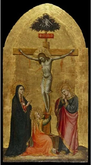 El Cristo crucificado, con la Virgen María, María Magdalena y san Juan - Spinello Aretino