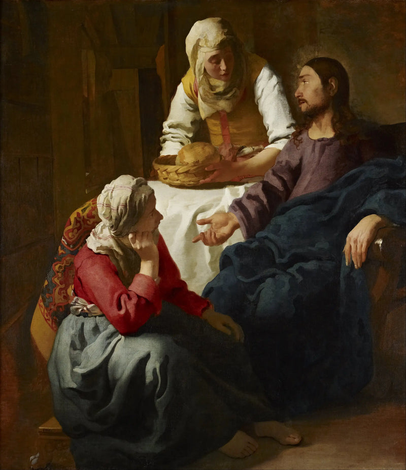 Cristo en la casa de Marta y María - Johannes Vermeer