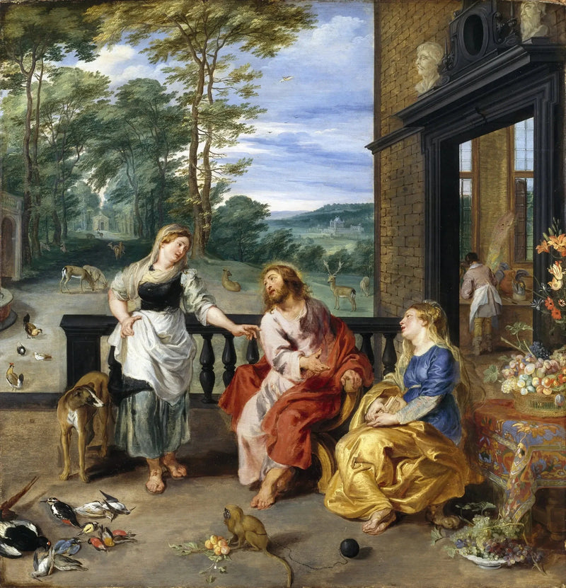 El Cristo en la casa de Marta y María - Peter Paul Rubens