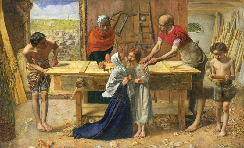 El Cristo en la casa de sus padres - John Everett Millais