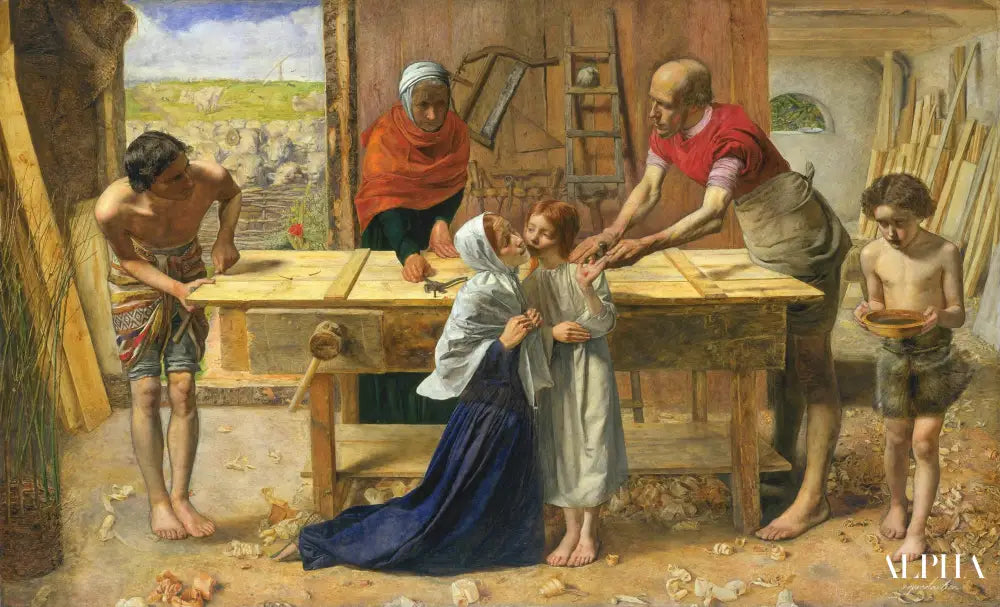 Le Christ dans la maison de ses parents - John Everett Millais - Reproductions de tableaux et peintures haut de gamme