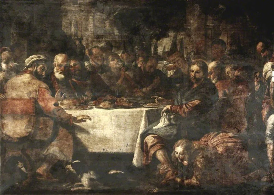 El Cristo en la casa de Simón - Mattia Preti