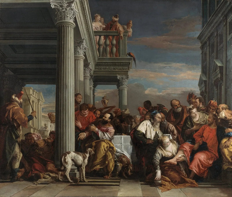 El Cristo en la casa de Simón el Fariseo - Giovanni Battista Tiepolo