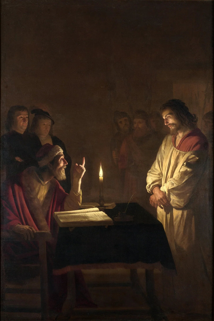 El Cristo ante el Sumo Sacerdote - Gerrit van Honthorst