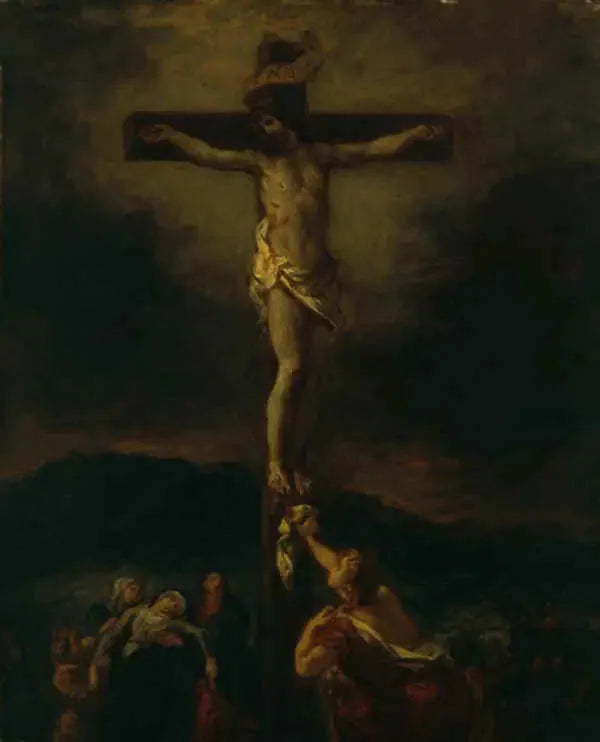 El Cristo en la cruz con las santas mujeres - Eugène Delacroix