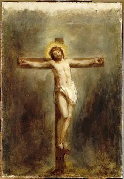 El Cristo en la cruz - Eugène Delacroix