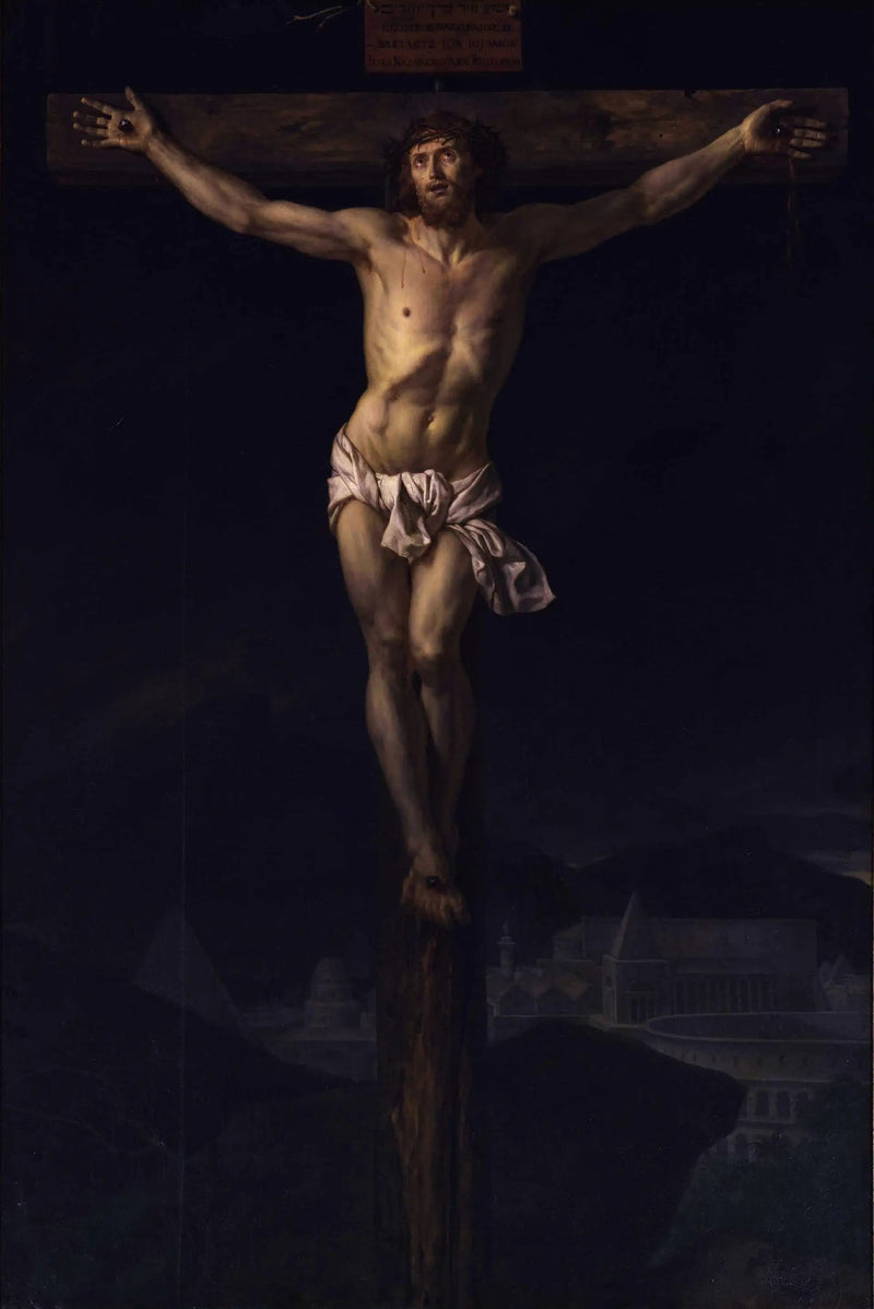 El Cristo en la cruz - Jacques-Louis David
