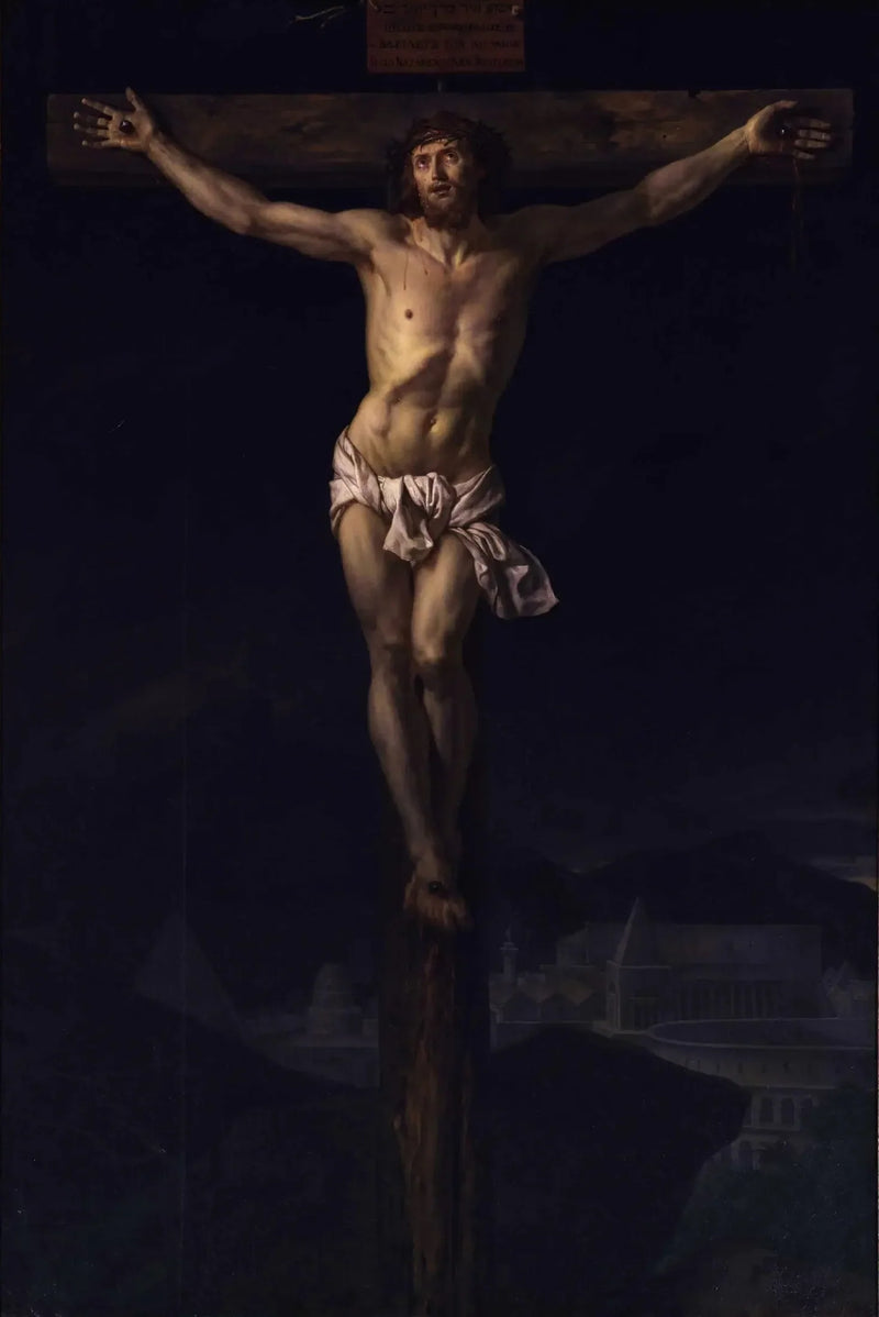 El Cristo en la cruz - Jacques-Louis David