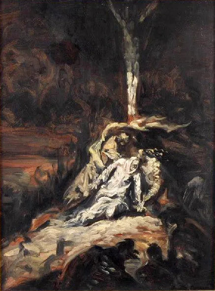 El Cristo en la cruz, o La Virgen a los pies de la cruz - Émile Bernard