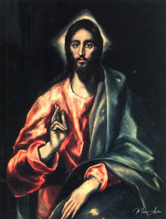 Christ as Saviour - El Greco - Reproductions de tableaux et peintures haut de gamme