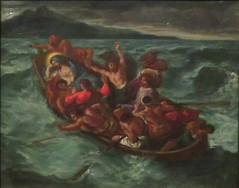 El Cristo dormido durante la tormenta - Eugène Delacroix