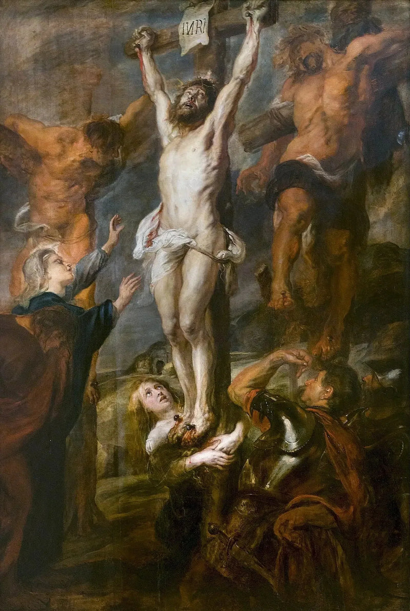 El Cristo entre los dos ladrones - Peter Paul Rubens