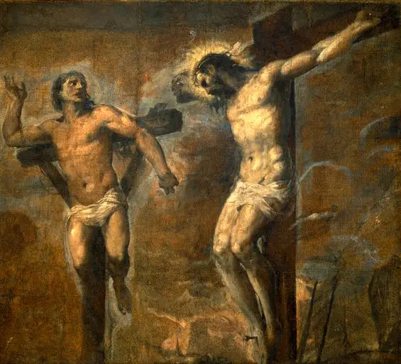 El Cristo y el buen ladrón - Titian