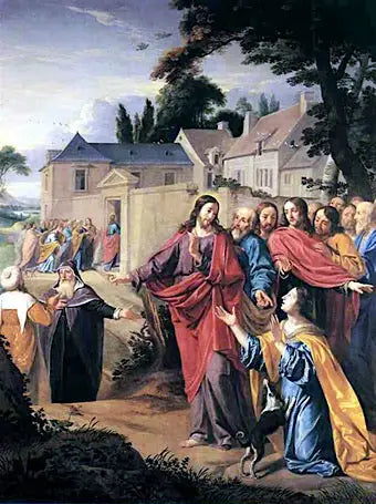 El Cristo y la Cananea - Philippe de Champaigne