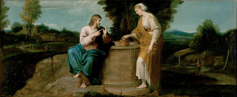 El Cristo y la Samaritana - Annibale Carracci