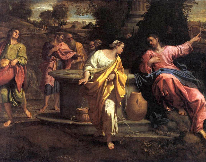 El Cristo y la Samaritana - Annibale Carracci