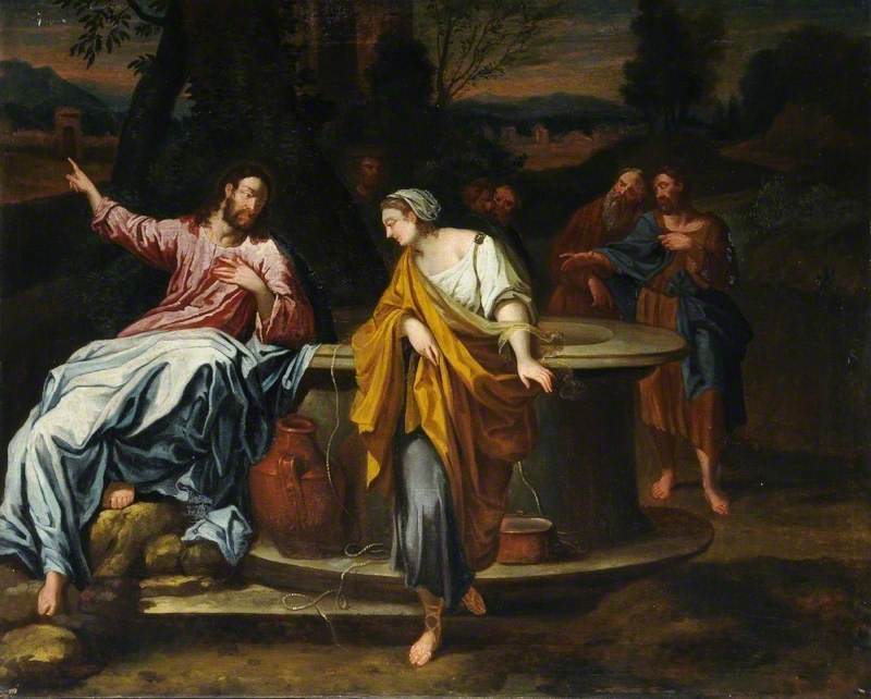 El Cristo y la samaritana en el pozo - Annibale Carracci