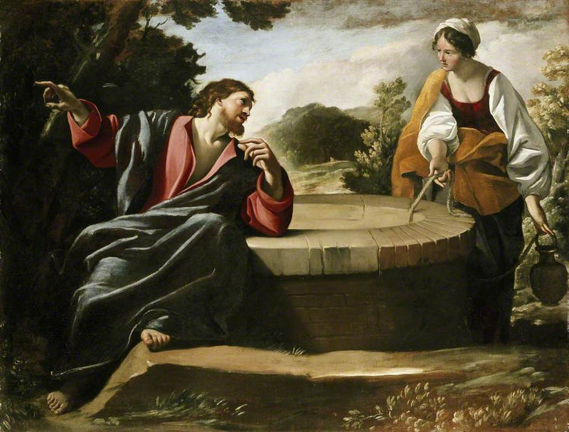El Cristo y la samaritana - Giovanni Lanfranco