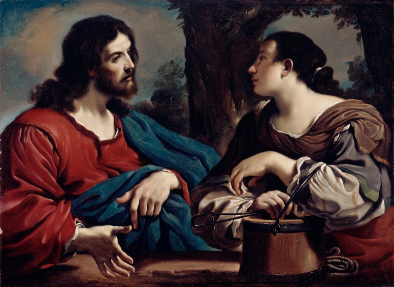 El Cristo y la samaritana - Guercino