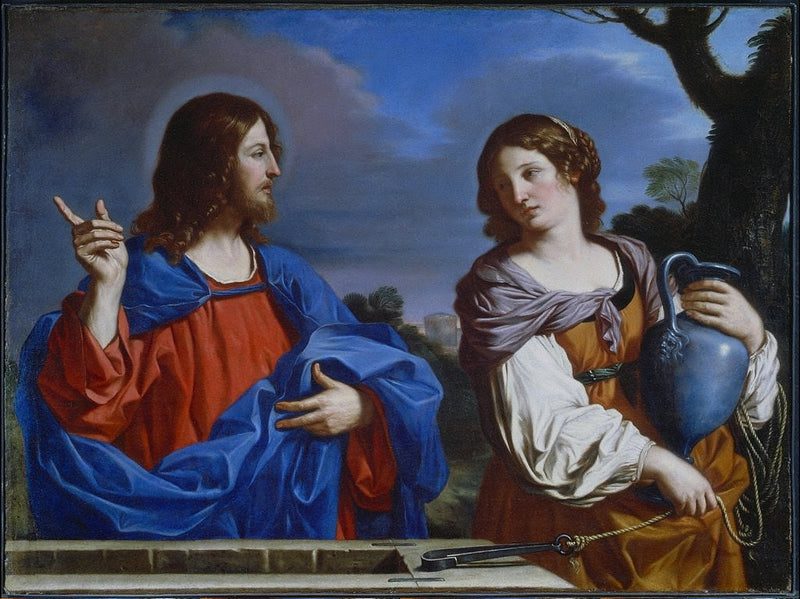 El Cristo y la samaritana - Guercino