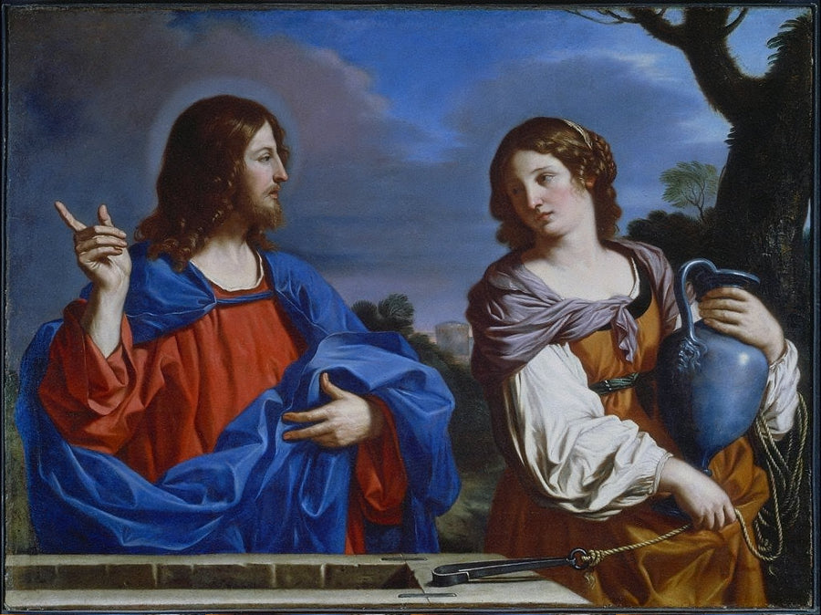 El Cristo y la samaritana - Guercino