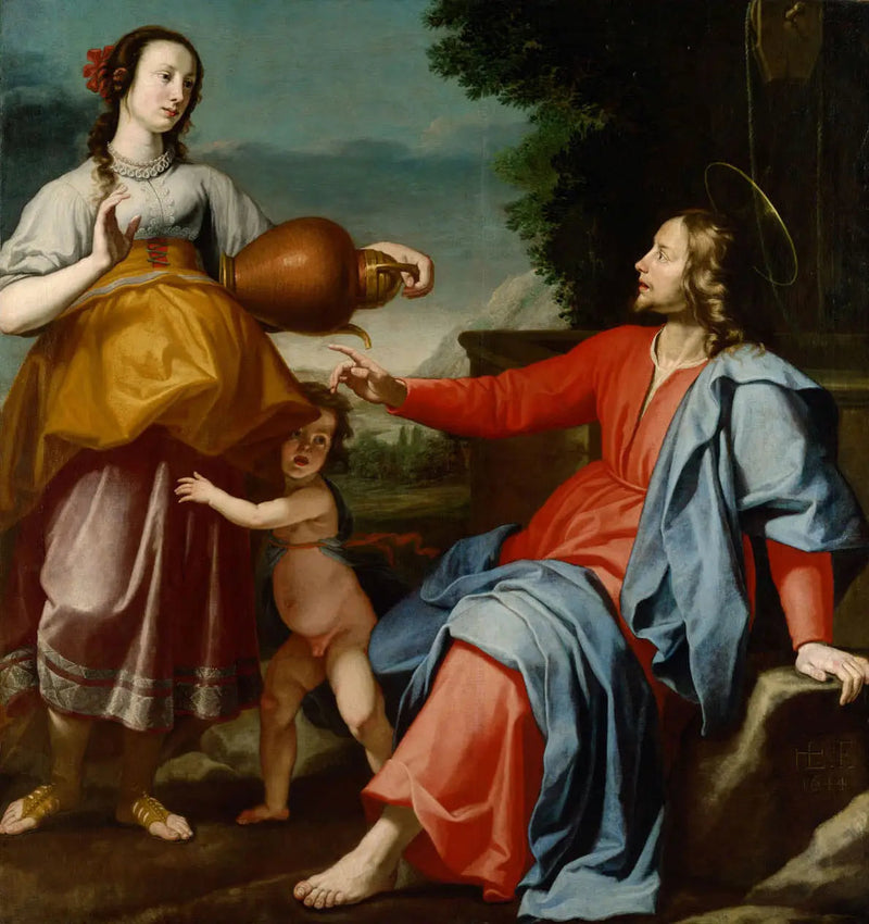 El Cristo y la Samaritana - Lorenzo Lippi