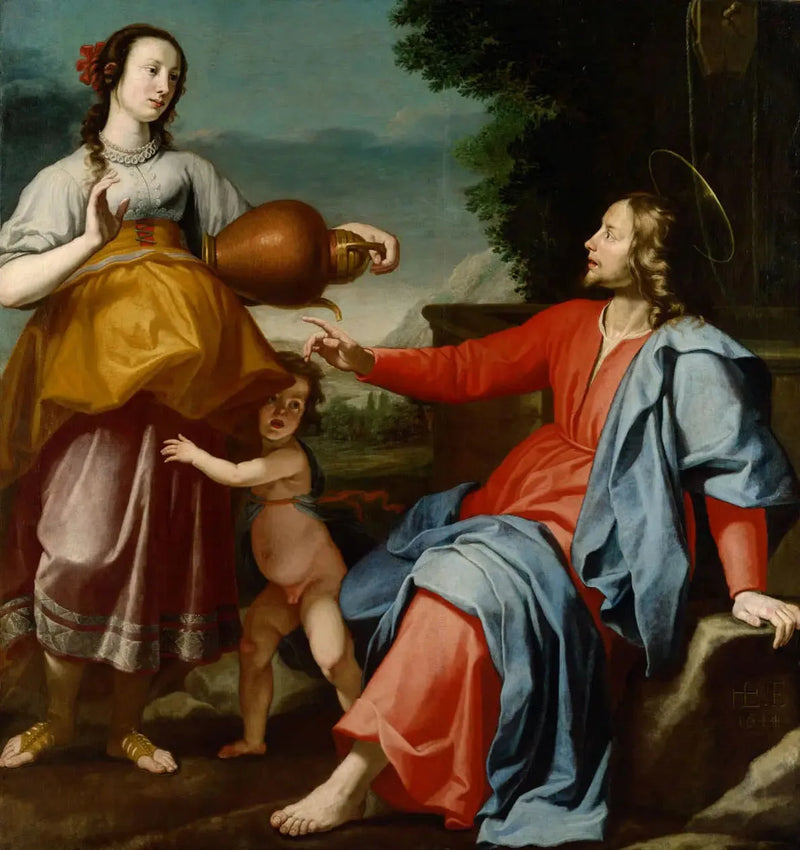El Cristo y la Samaritana - Lorenzo Lippi