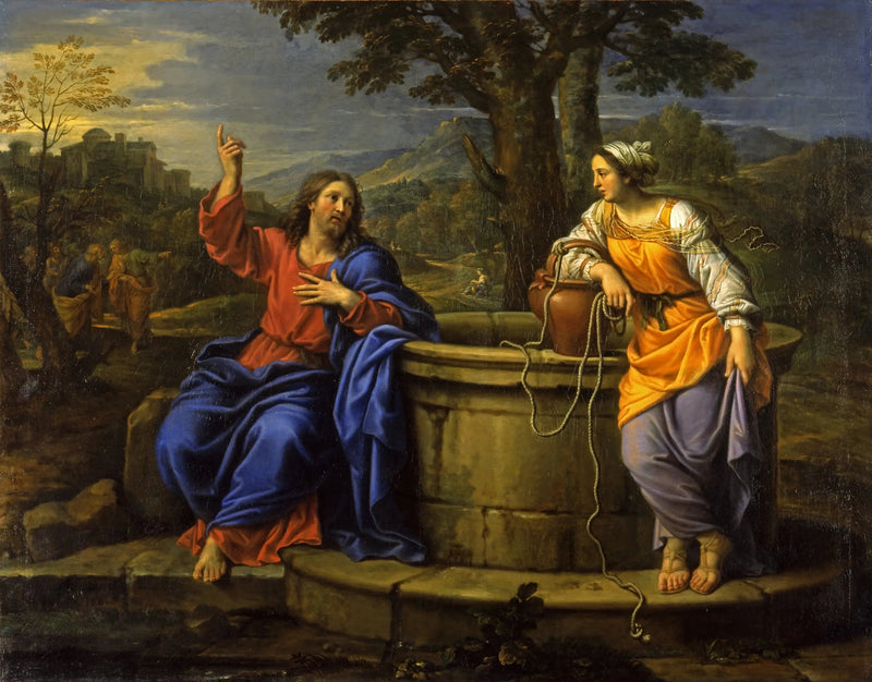 El Cristo y la Samaritana - Pierre Mignard
