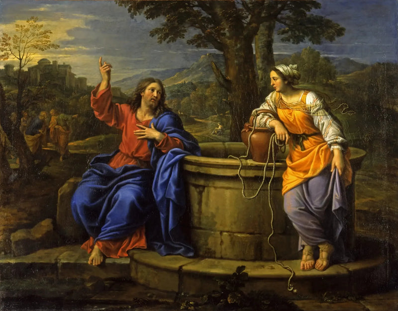 El Cristo y la Samaritana - Pierre Mignard