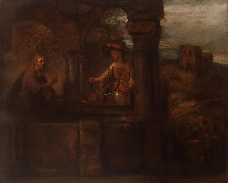 Cristo y la Samaritana - Rembrandt