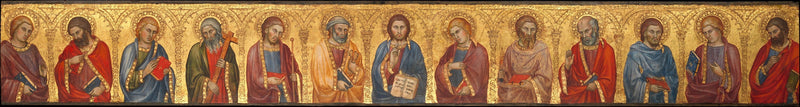 El Cristo y los doce apóstoles - Taddeo di Bartolo
