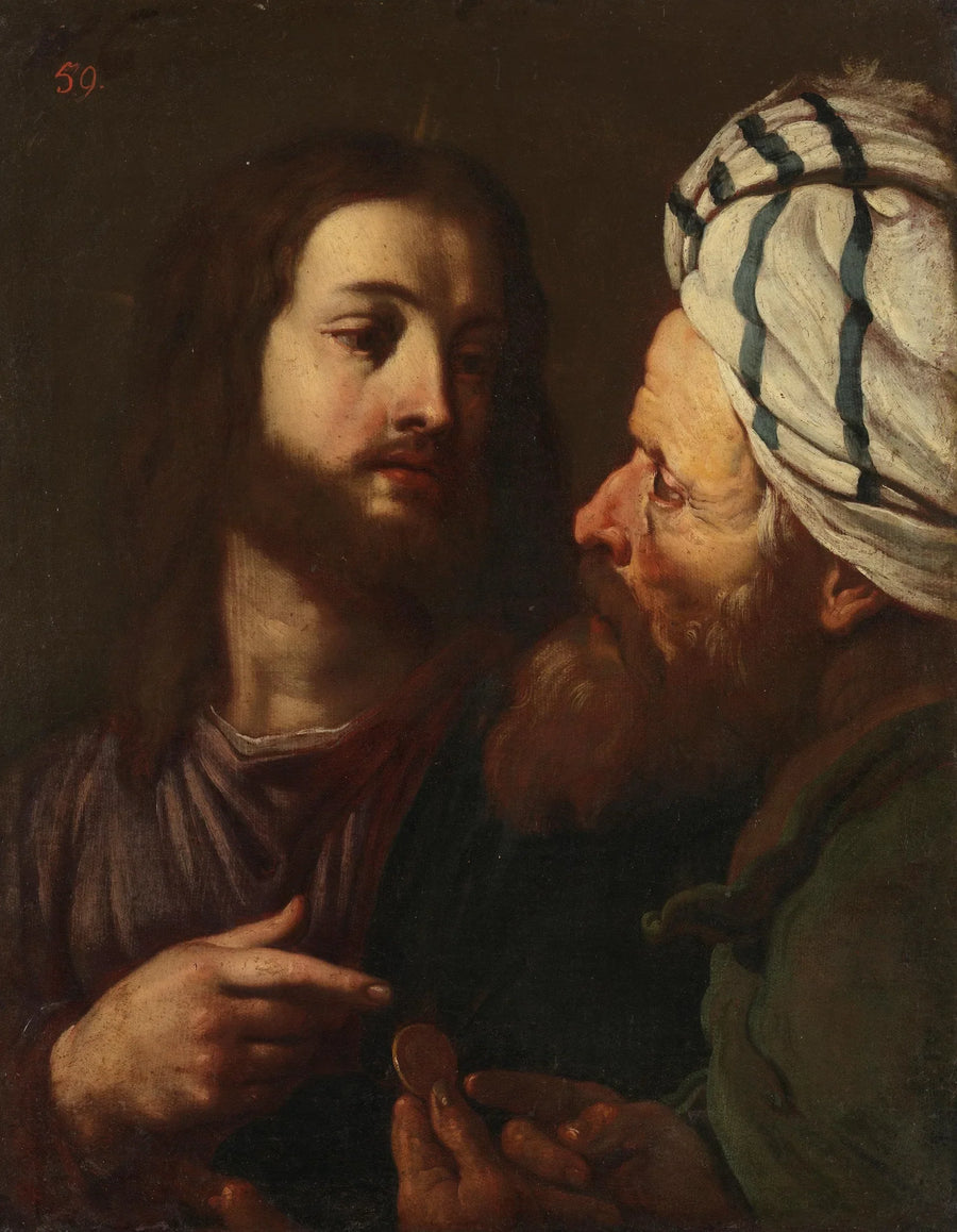 El Cristo y el prestamista - Guercino