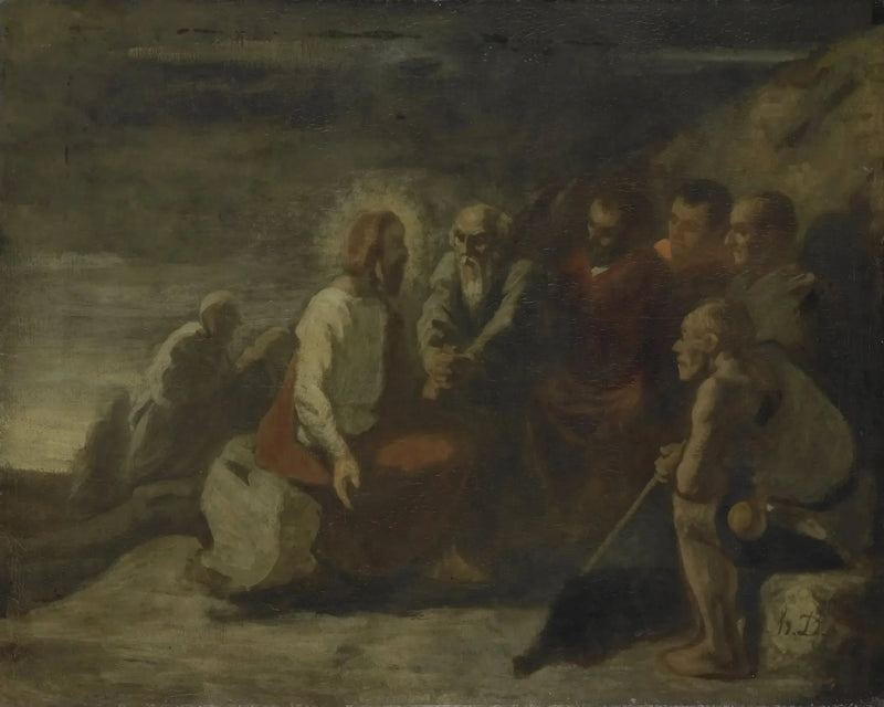 El Cristo y sus discípulos - Honoré Daumier
