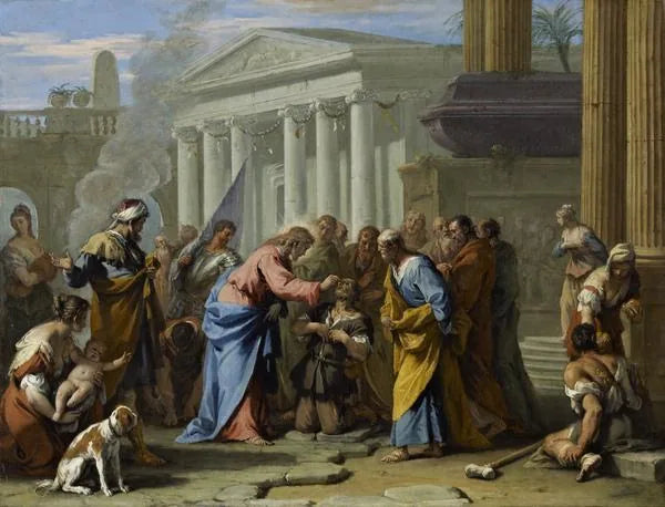 El Cristo cura al ciego - Sebastiano Ricci