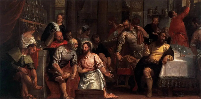 El Cristo lavando los pies a los discípulos - Paul Véronèse
