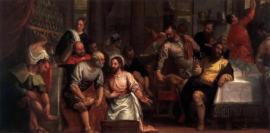 El Cristo lavando los pies a los discípulos - Paul Véronèse